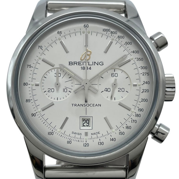 ブライトリング BREITLING トランスオーシャン クロノグラフ38 A4131012/G757 シルバー SS メンズ 腕時計