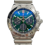 ブライトリング BREITLING クロノマット B01 42 ベントレー AB0134 グリーン SS メンズ 腕時計