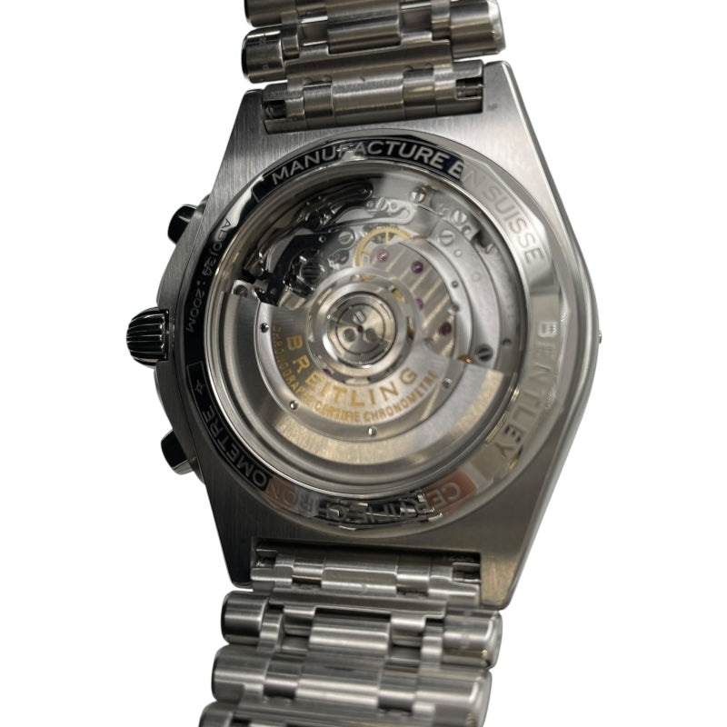 ブライトリング BREITLING クロノマット B01 42 ベントレー AB0134 グリーン SS メンズ 腕時計