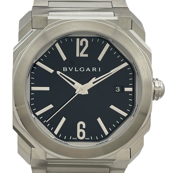 ブルガリ BVLGARI オクト ソロテンポ 102104(BG038S) ブラック SS メンズ 腕時計