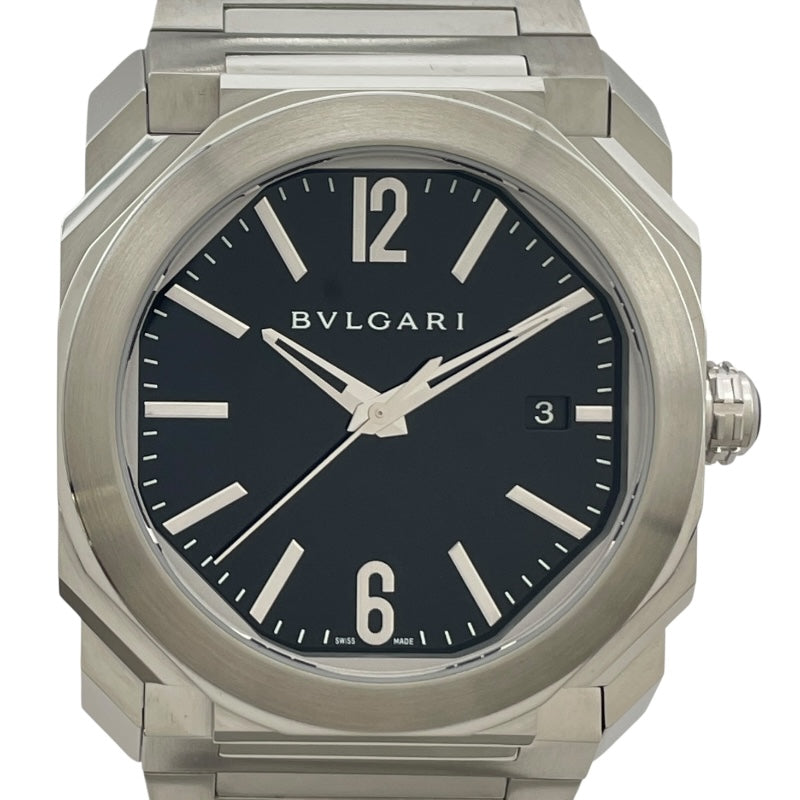 ブルガリ BVLGARI オクト ソロテンポ 102104(BG038S) ブラック SS メンズ 腕時計
