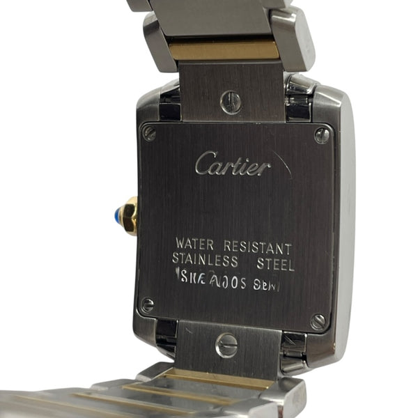 カルティエ Cartier タンクフランセーズ SM W51007Q4 ホワイト SS/YG クオーツ レディース 腕時計