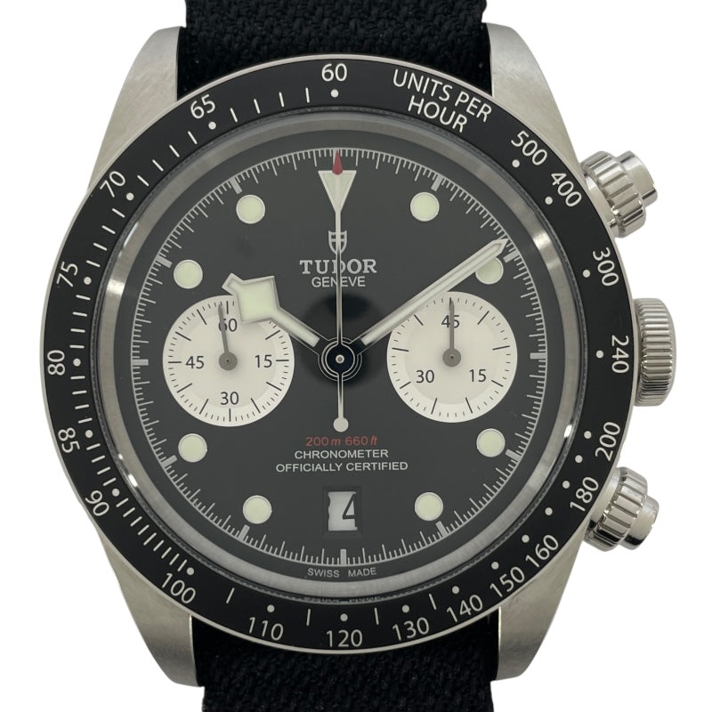 チューダー/チュードル TUDOR ブラックベイ クロノ 79360N ブラック SS メンズ 腕時計