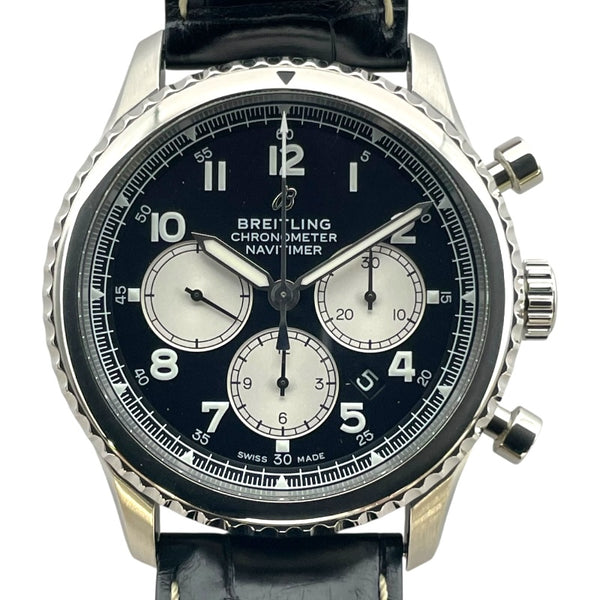ブライトリング BREITLING ナビタイマー8 B01 クロノグラフ 43 AB117131B1P1 ブラック SS 自動巻き メンズ 腕時計