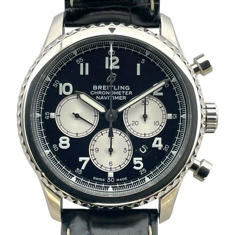 ブライトリング BREITLING ナビタイマー8 B01 クロノグラフ 43 AB117131B1P1 ブラック SS 自動巻き メンズ 腕時計