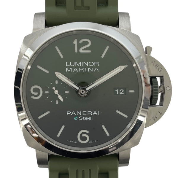 パネライ PANERAI ルミノール マリーナ eスチール エメラルドグリーン PAM01356 グリーン SS メンズ 腕時計