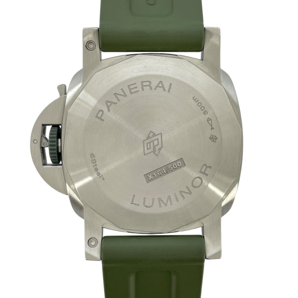 パネライ PANERAI ルミノール マリーナ eスチール エメラルドグリーン PAM01356 グリーン SS メンズ 腕時計