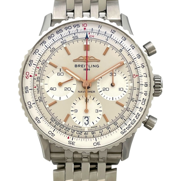 ブライトリング BREITLING ナビタイマー1 B01 クロノグラフ 41 AB0139 シルバー SS 自動巻き メンズ 腕時計