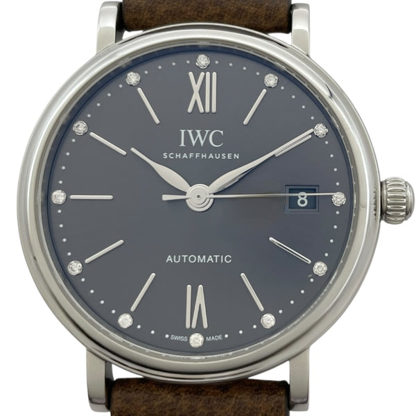 インターナショナルウォッチカンパニー IWC ポートフィノ オートマティック 37 IW458603 グレー SS 自動巻き メンズ 腕時計