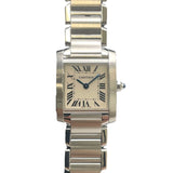 カルティエ Cartier タンクフランセーズSM W51008Q3 シルバー SS レディース 腕時計