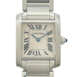 カルティエ Cartier タンクフランセーズ SM W51008Q3 ホワイト SS クオーツ レディース 腕時計