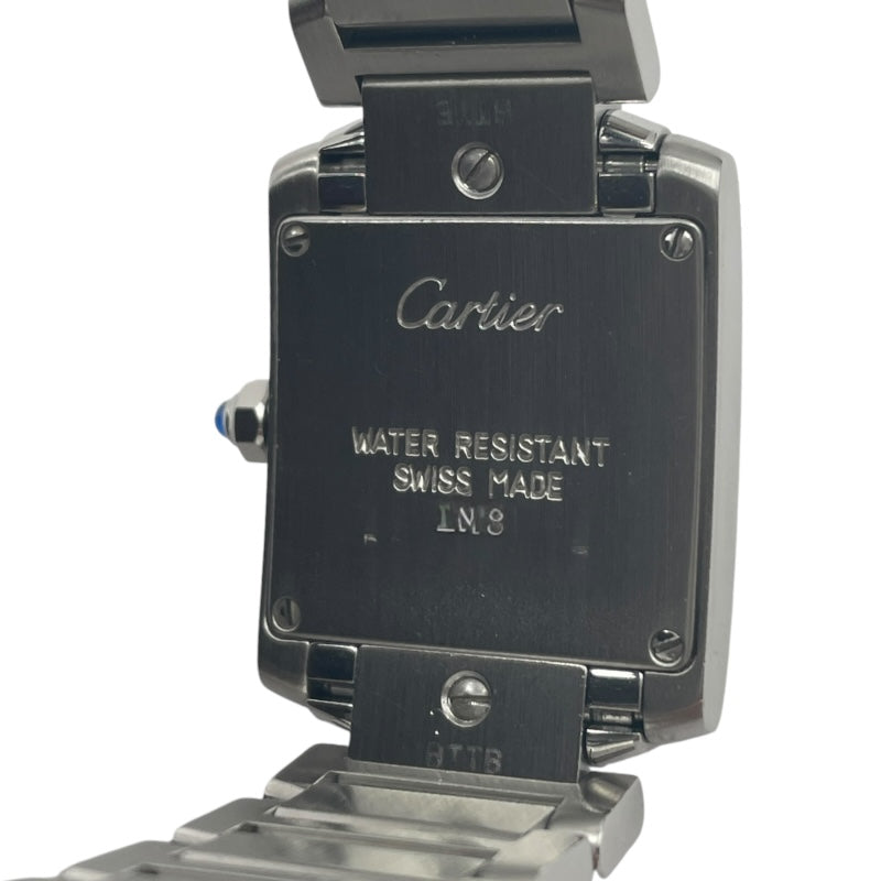カルティエ Cartier タンクフランセーズ SM W51008Q3 ホワイト SS クオーツ レディース 腕時計