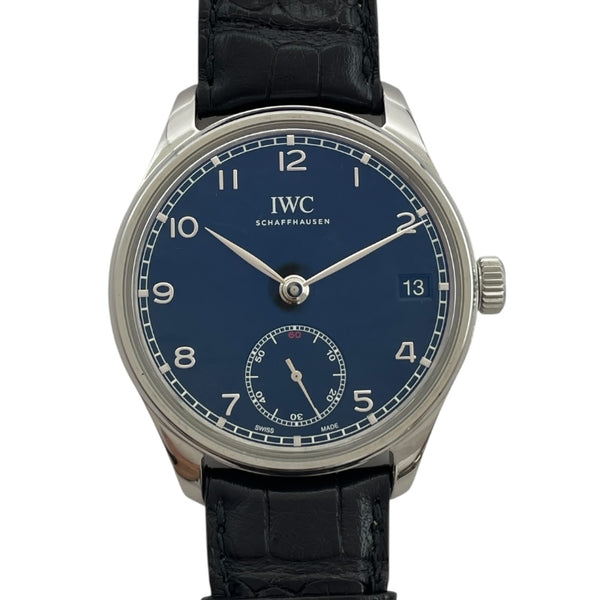 インターナショナルウォッチカンパニー IWC ポルトキーゼ ハンドワインド エイトデイズ IW510202 ネイビー SS 手巻き メンズ 腕時計