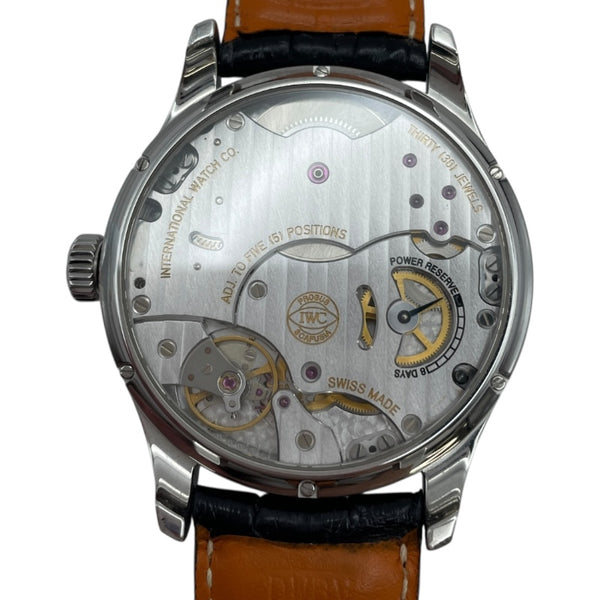 インターナショナルウォッチカンパニー IWC ポルトキーゼ ハンドワインド エイトデイズ IW510202 ネイビー SS 手巻き メンズ 腕時計