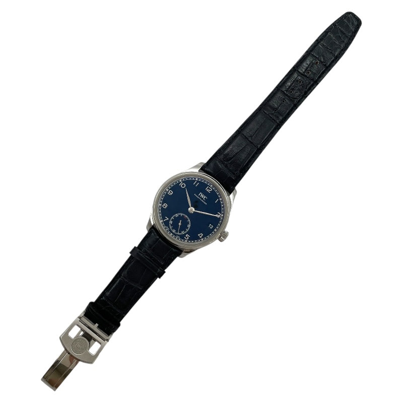 インターナショナルウォッチカンパニー IWC ポルトキーゼ ハンドワインド エイトデイズ IW510202 ネイビー SS 手巻き メンズ 腕時計