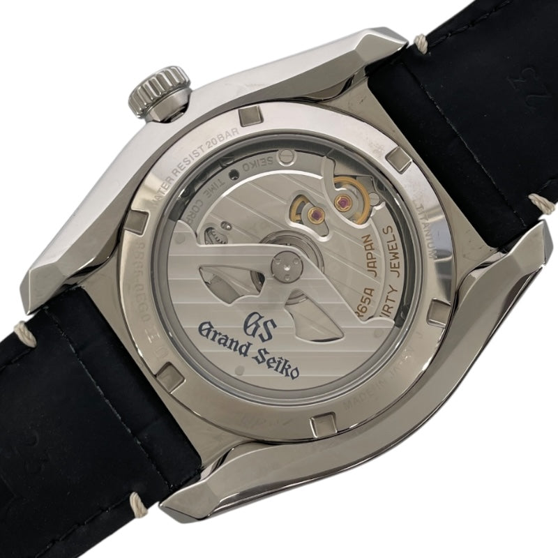 グランドセイコー Grand Seiko スポーツコレクション スプリングドライブ SBGA481 シ ャイニーホワイト チタン/ラバーベルト（社外品） 自動巻き メンズ 腕時計