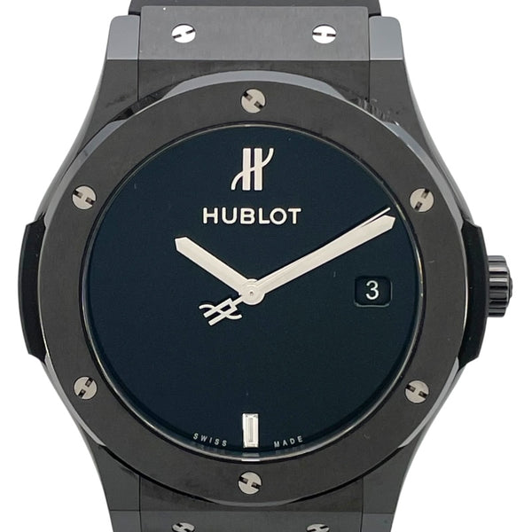 ウブロ HUBLOT クラシック フュージョン ブラックセラミック YOSHIDASPECIAL 511.CM.1470.RX.MYOS ブラック セラミック 自動巻き メンズ 腕時計