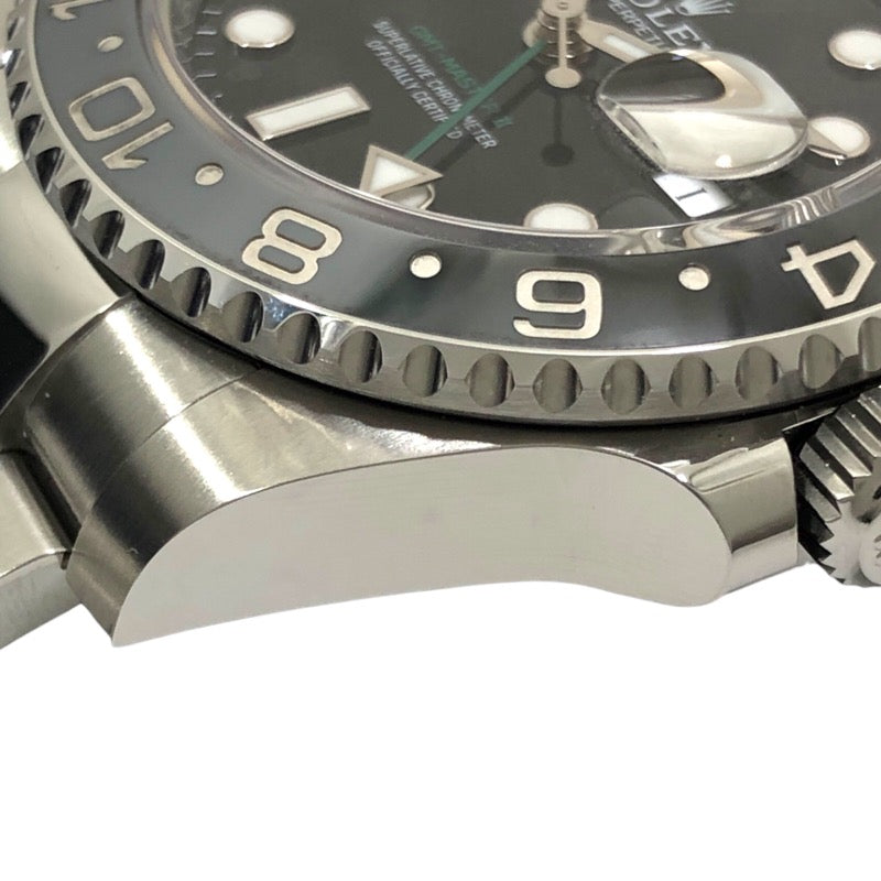 ロレックス ROLEX GMTマスター2 ランダムシリアル 126710GRNR ブラック オイスターブレス SS メンズ 腕時計