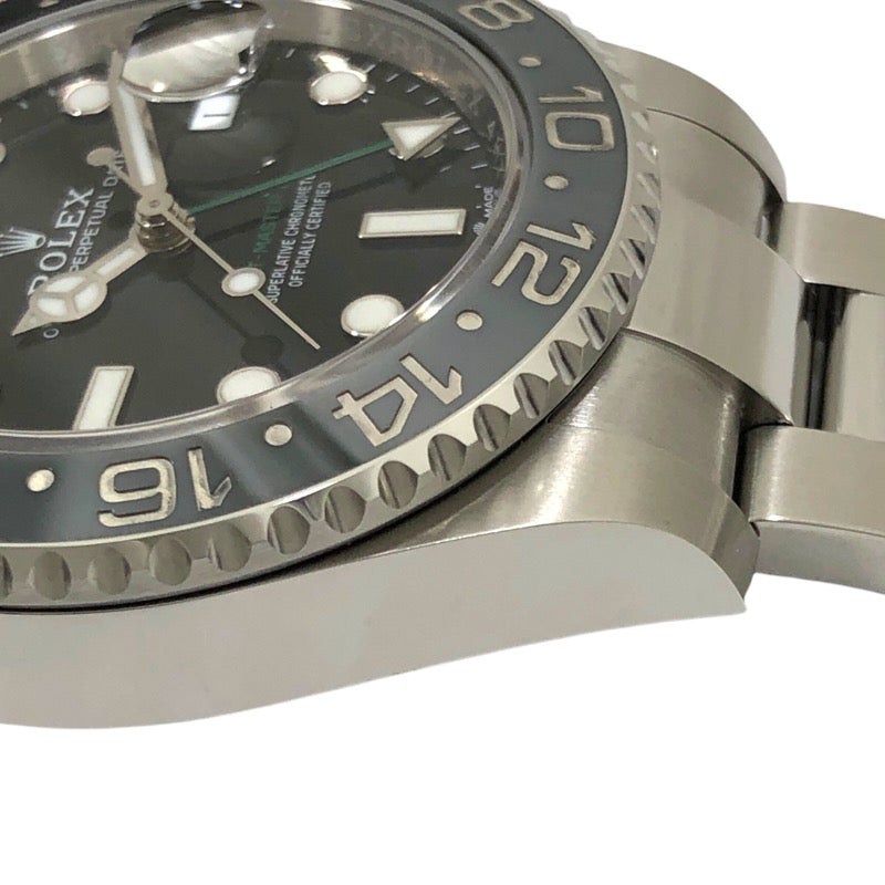ロレックス ROLEX GMTマスター2 ランダムシリアル 126710GRNR ブラック オイスターブレス SS メンズ 腕時計