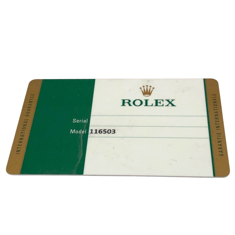 ロレックス ROLEX コスモグラフ･デイトナ ランダムシリアル 116503NG ブラックシェル SS/K18YG メンズ 腕時計