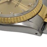 ロレックス ROLEX デイトジャスト S番 16233G シャンパンゴールド SS/K18YG メンズ 腕時計