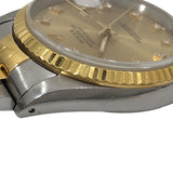 ロレックス ROLEX デイトジャスト S番 16233G シャンパンゴールド SS/K18YG メンズ 腕時計
