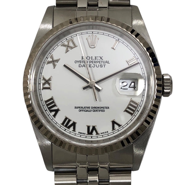 ロレックス ROLEX デイトジャスト K番 16234 ホワイト WG/SS メンズ 腕時計