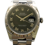 ロレックス ROLEX デイトジャスト36 116234 ブラック WG/SS ユニセックス 腕時計