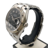 ロレックス ROLEX デイトジャスト36 116234 ブラック WG/SS ユニセックス 腕時計