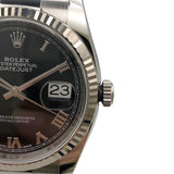 ロレックス ROLEX デイトジャスト36 116234 ブラック WG/SS ユニセックス 腕時計