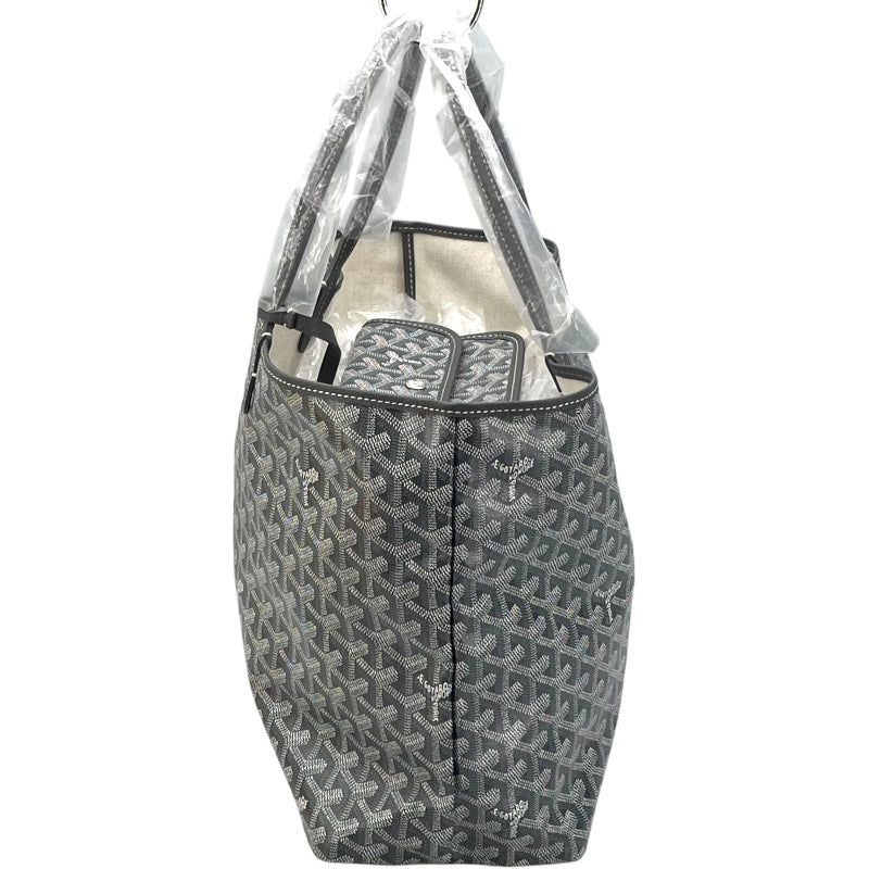 ゴヤール GOYARD サンルイPM グレー ゴヤールディンキャンバス レディース トートバッグ