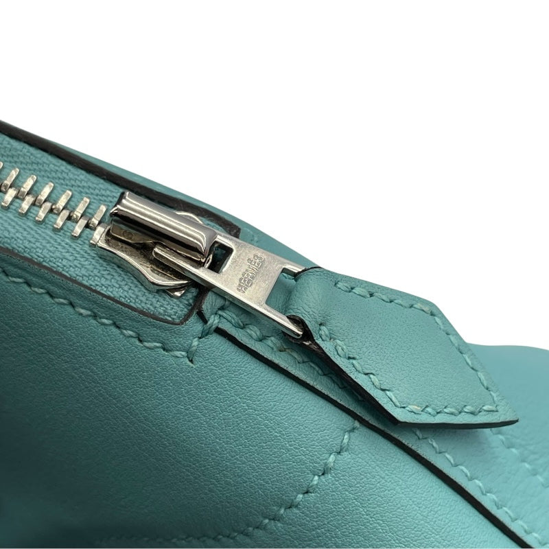エルメス HERMES ボリード27 X刻 ブルーアトール SV金具 スイフト レディース ショルダーバッグ