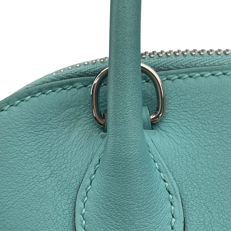 エルメス HERMES ボリード27 X刻 ブルーアトール SV金具 スイフト レディース ショルダーバッグ