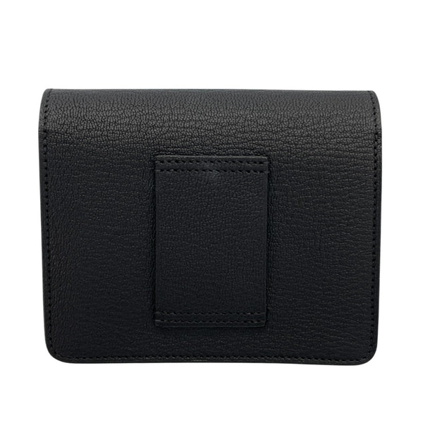 エルメス HERMES ロウリス スリム B刻印 ブラック/SV金具 シェーブル レディース 二つ折り財布