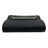 エルメス HERMES ロウリス スリム B刻印 ブラック/SV金具 シェーブル レディース 二つ折り財布