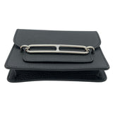 エルメス HERMES ロウリス スリム B刻印 ブラック/SV金具 シェーブル レディース 二つ折り財布