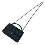 シャネル CHANEL フラップ フォン ショルダー AP3226 ブラック GD金具 ラム レディース ショルダーバッグ