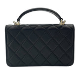 シャネル CHANEL フラップ フォン ショルダー AP3226 ブラック GD金具 ラム レディース ショルダーバッグ