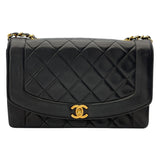 シャネル CHANEL ダイアナ25 A01165 2番台 ブラック GD金具 ラム レディース ショルダーバッグ