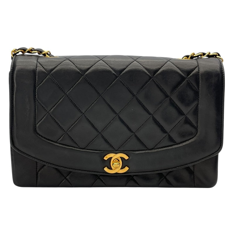 シャネル CHANEL ダイアナ25 A01165 2番台 ブラック GD金具 ラム レディース ショルダーバッグ