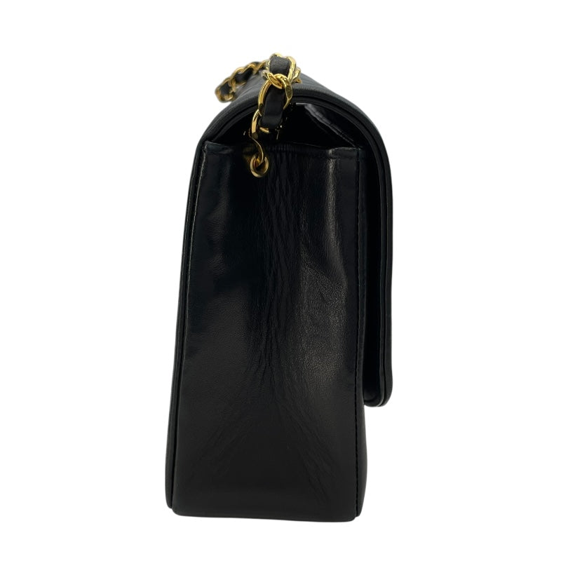 シャネル CHANEL ダイアナ25 A01165 2番台 ブラック GD金具 ラム レディース ショルダーバッグ