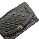 シャネル CHANEL ダイアナ25 A01165 2番台 ブラック GD金具 ラム レディース ショルダーバッグ