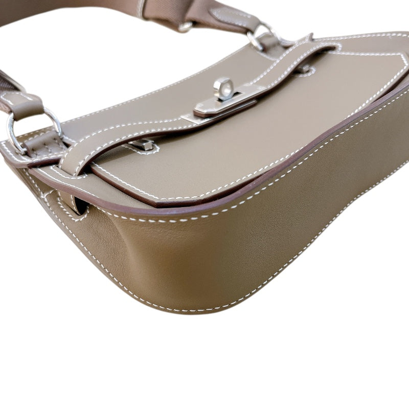 エルメス HERMES ジプシエールミニ U刻 エトゥープ/SV金具 スイフト レディース ショルダーバッグ