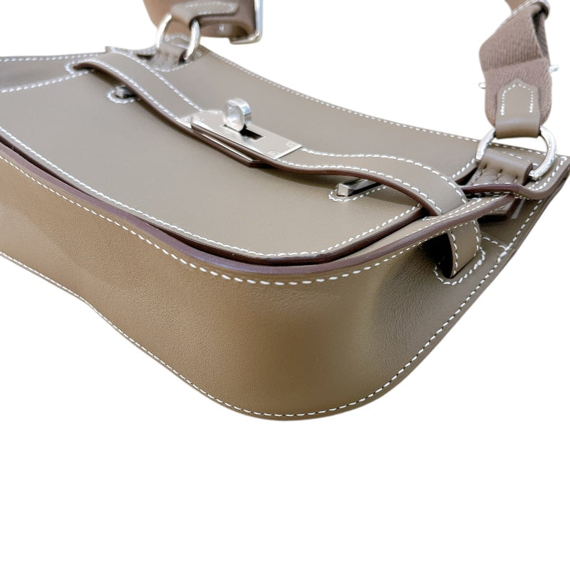 エルメス HERMES ジプシエールミニ U刻 エトゥープ/SV金具 スイフト レディース ショルダーバッグ