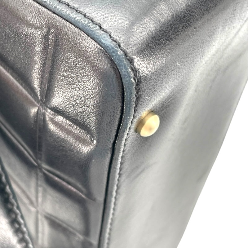 シャネル CHANEL チョコバー トートバッグ A17809 ブラック GD金具 ラムスキン レディース トートバッグ