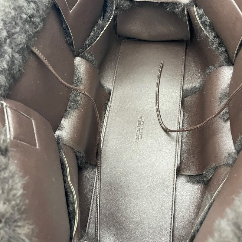 ボッテガ・ヴェネタ BOTTEGA VENETA アルコトート ブラウン レザー/ファー レディース トートバッグ