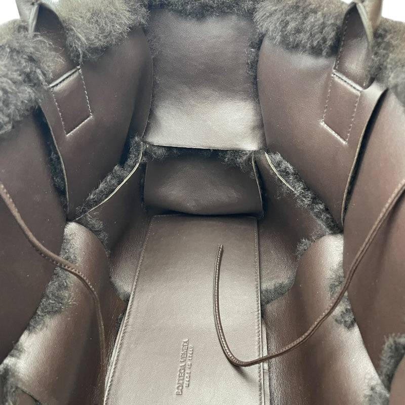 ボッテガ・ヴェネタ BOTTEGA VENETA アルコトート ブラウン レザー/ファー レディース トートバッグ