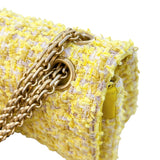 シャネル CHANEL 2.55 ショルダーバッグ25 A37586 イエロー/GD金具 ツイード レディース ショルダーバッグ