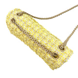 シャネル CHANEL 2.55 ショルダーバッグ25 A37586 イエロー/GD金具 ツイード レディース ショルダーバッグ