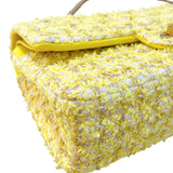 シャネル CHANEL 2.55 ショルダーバッグ25 A37586 イエロー/GD金具 ツイード レディース ショルダーバッグ